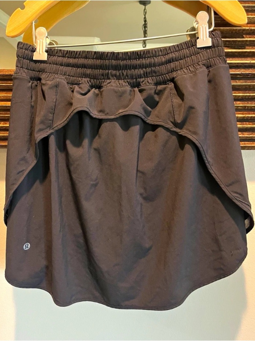 Lululemon Hotty Hot High-Rise Skirt *Long Black Athletic Skort Women’s 8
